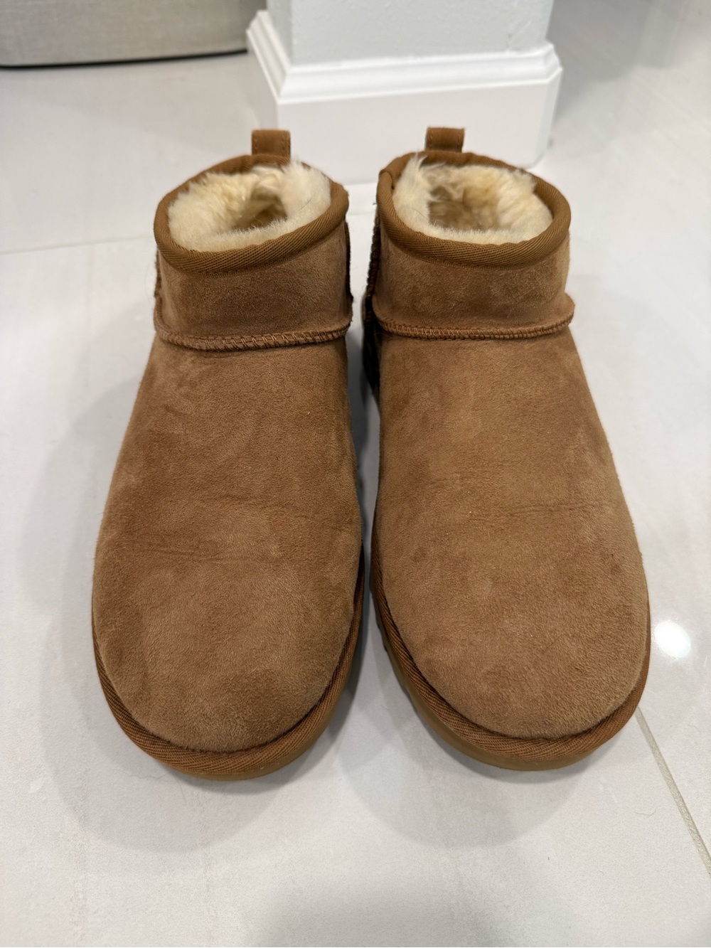 UGG Classic Ultra Mini Boots - Chestnut - Picture 3 of 8